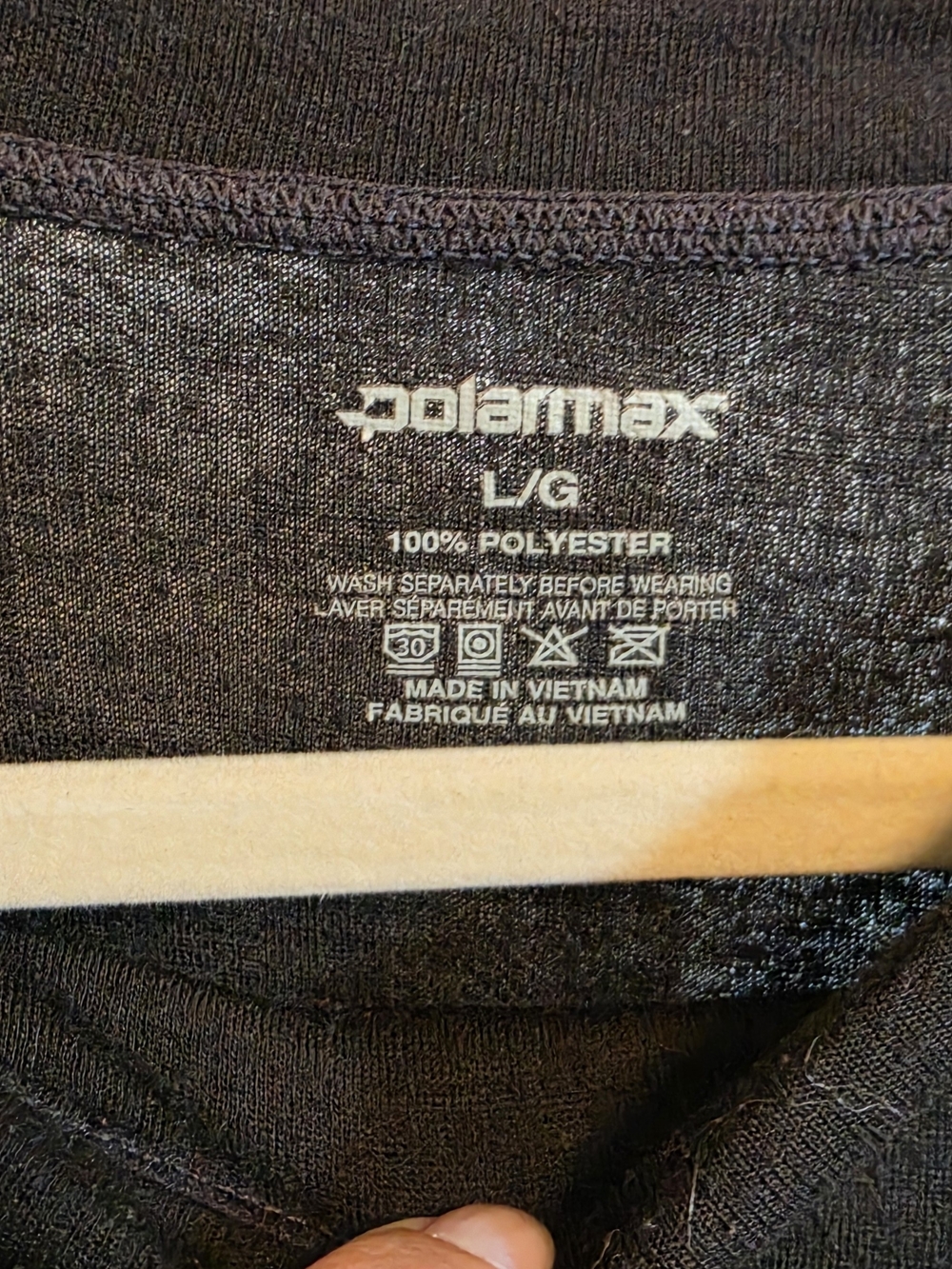 Polarmax Black Long Sleeve Top